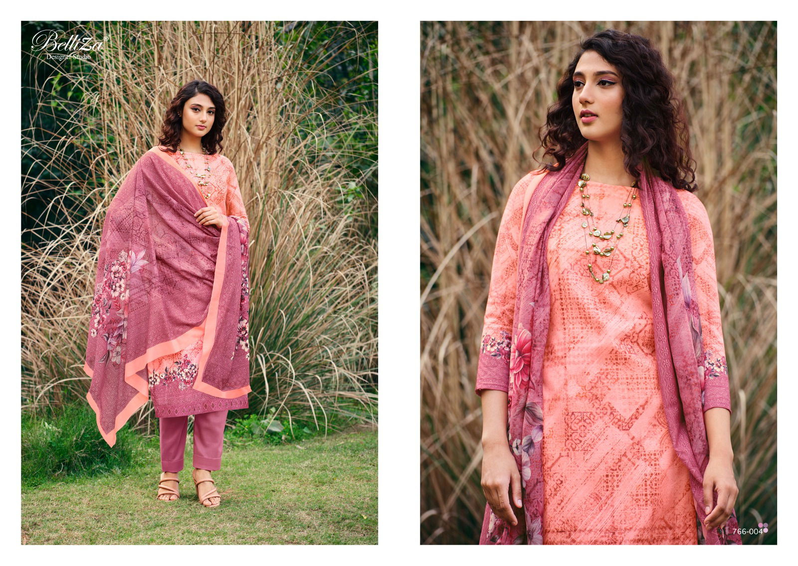 Belliza Chunri 766-001 To 766-006 Wholesale Cotton Dress Material